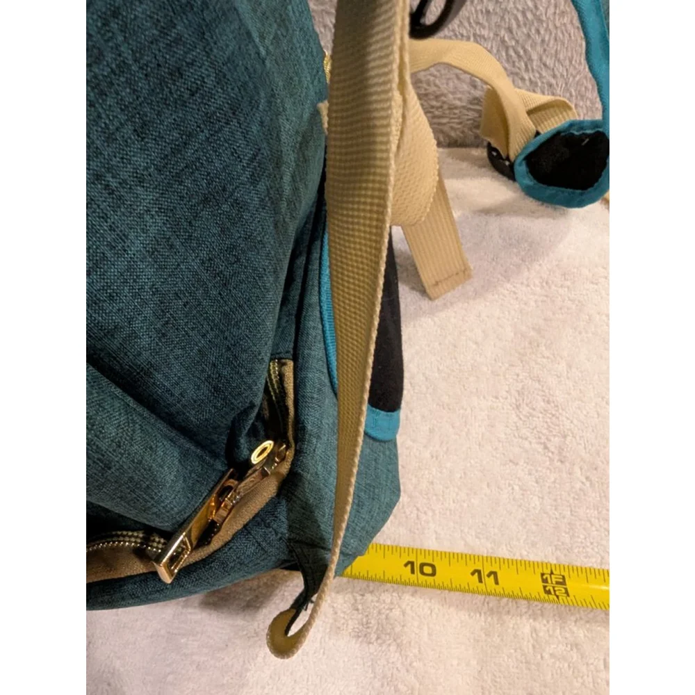 V-Coool Professional Cooler Bag Baby Bag Teal Beige Cooling Pocket Tote Backpack